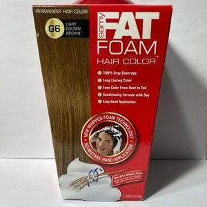 Samy Fat Foam Hair Color G6 Light Golden Brown 1 Box Discontinued Permanent Dye